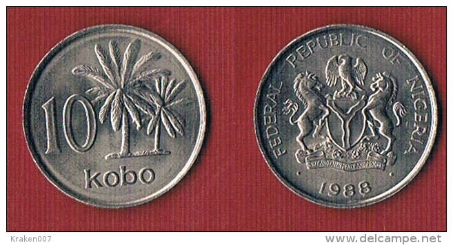 Nigeria 10 Kobo 1988 - RARE! - Nigeria