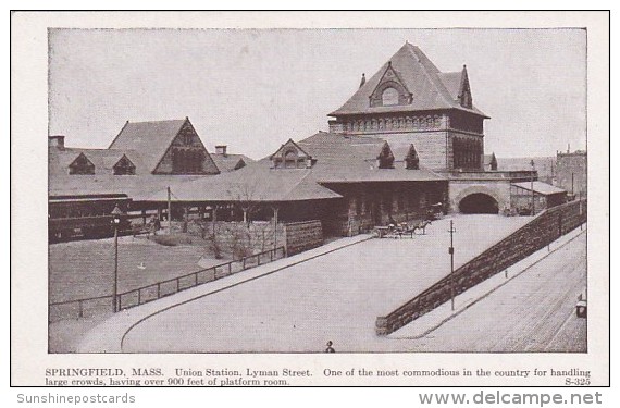 Massachusetts Springfield Union Railroad Station Lyman Street - Springfield