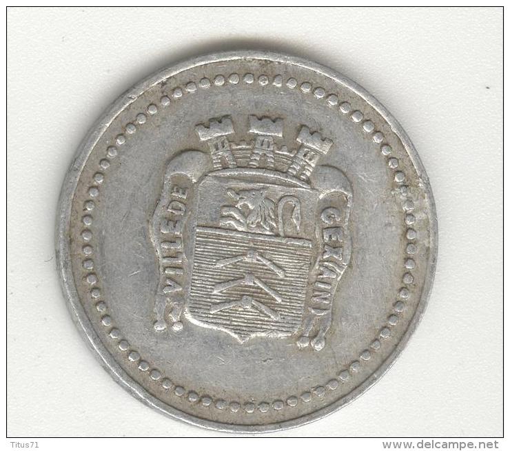 Jeton 10 Centimes 1919 Ville De Gex ( Ain ) - Monetary / Of Necessity