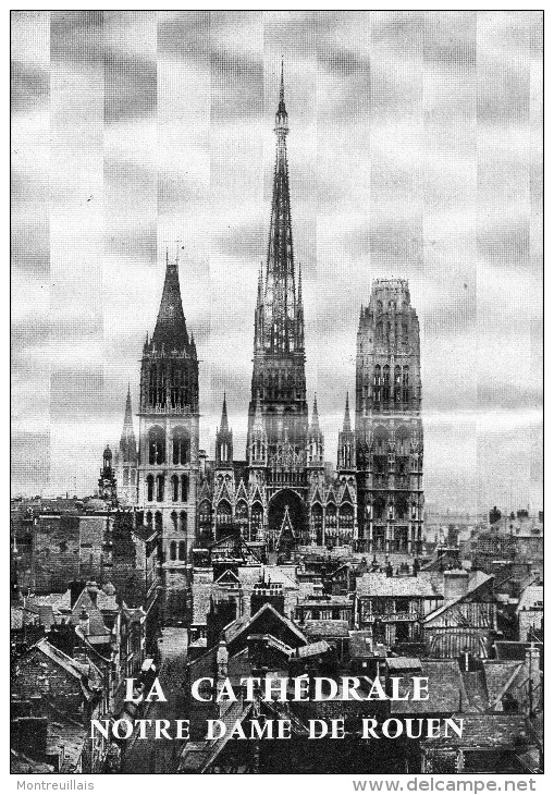 Description De La Cathédrale Notre Dame De ROUEN, 3 Volets, De 1970, église, Religion - Cuadernillos Turísticos