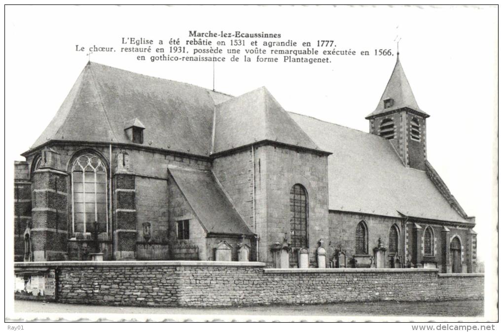 BELGIQUE - HAINAUT - ECAUSSINNES - MARCHE-LEZ-ECAUSSINNES - L´Eglise. - Ecaussinnes