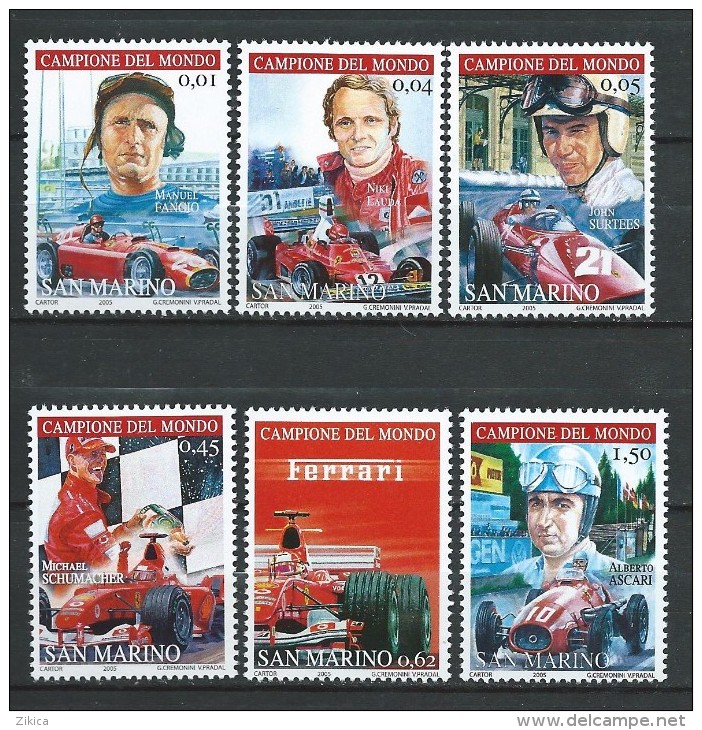 San Marino 2005 Ferrari - Formula 1 World Champions.Sport/Racing, Car Races/Formula 1.MNH - Nuovi