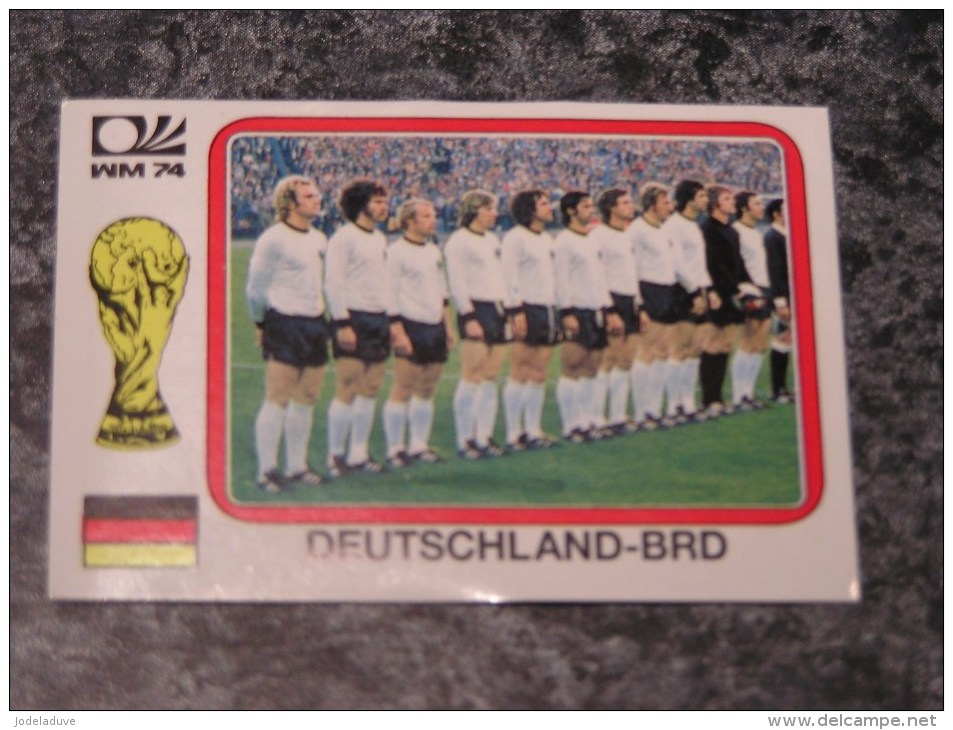 Allemagne DEUTSCHLAND TEAM  World Cup Story 1974 Germany 74 PANINI Original Sticker N° 67 Vignette Autocollante - Edition Française