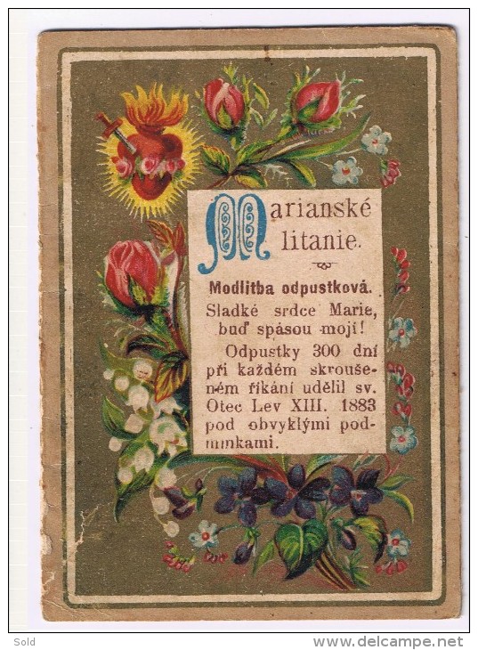 Marianske Litanie - RARE - / Bid Increment 5 EURO ! - Images Religieuses