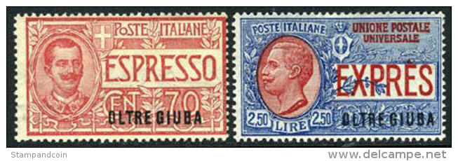 Oltre Giuba E1-2 Mint Hinged Special Delivery From 1926 - Oltre Giuba