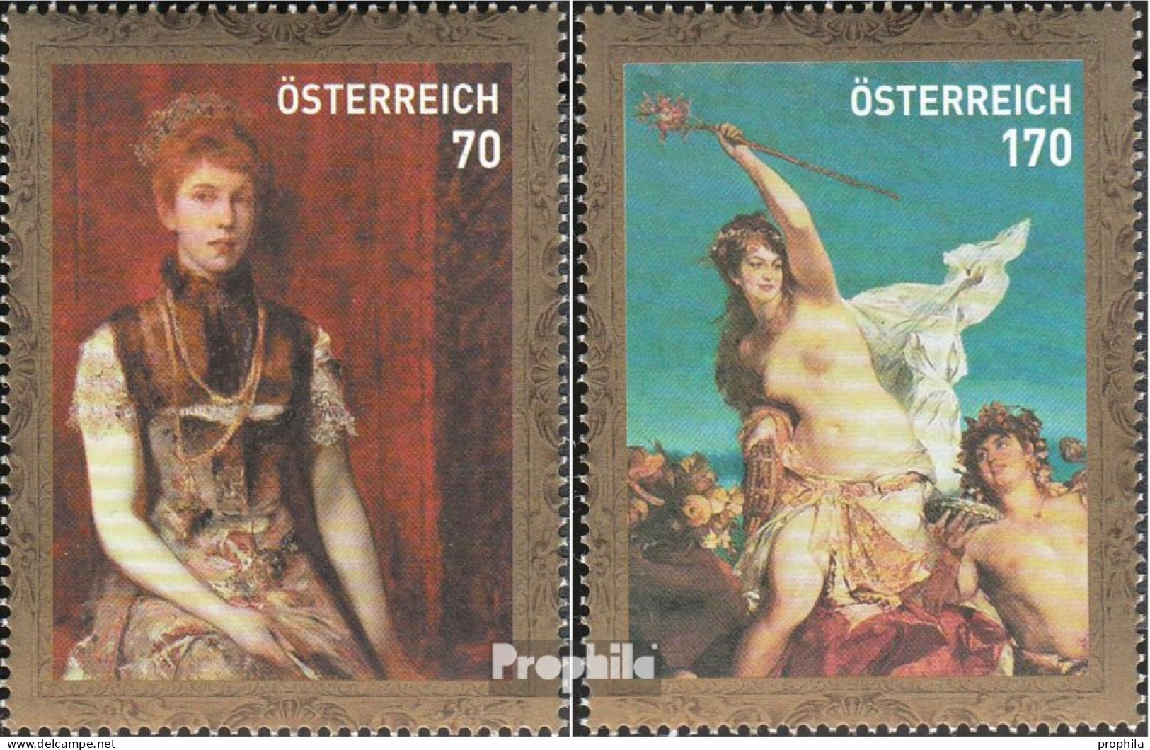 Österreich 2939-2940 (kompl.Ausg.) Postfrisch 2011 Hans Makart - Ungebraucht