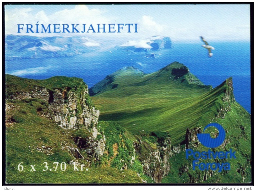 MARINE BIRDS-ARCTIC TERNS & BLACK LEGGED KITTIWAKE-STAMPS BOOKLET-FAROE ISLANDS-MNH-A6-60 - Marine Web-footed Birds