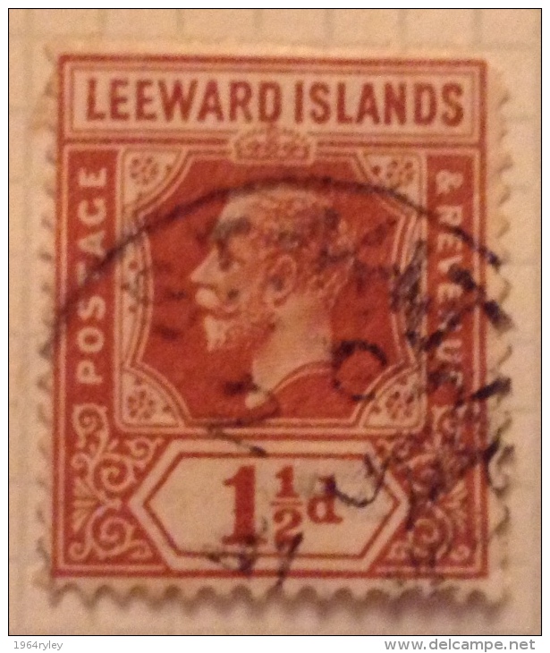 Leeward Islands Used (o) - 1921/1932 - Sc # 66 - Leeward  Islands