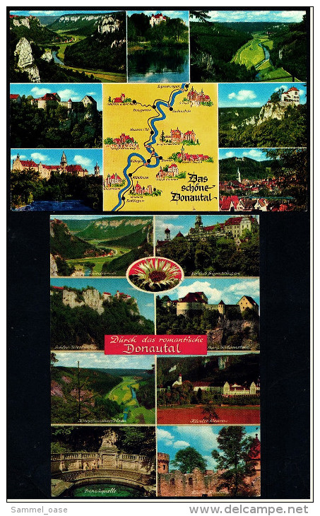 2 X Das Schöne Romantische Donautal  -  Ansichtskarten Ca. 1985 / 1987    (4902) - Tuttlingen