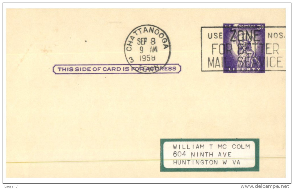 (3333) USA Cover -  2 Special Cards (1950´s) - Other & Unclassified