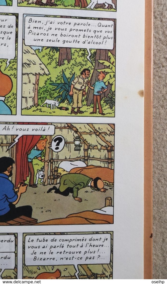 BD EO TINTIN et les PICAROS Hergé Edition Originale 1976 C1 Editions CASTERMAN