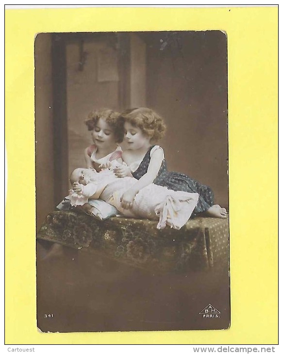 CPA ENFANTS Avec BEBE 1913 - Autres & Non Classés