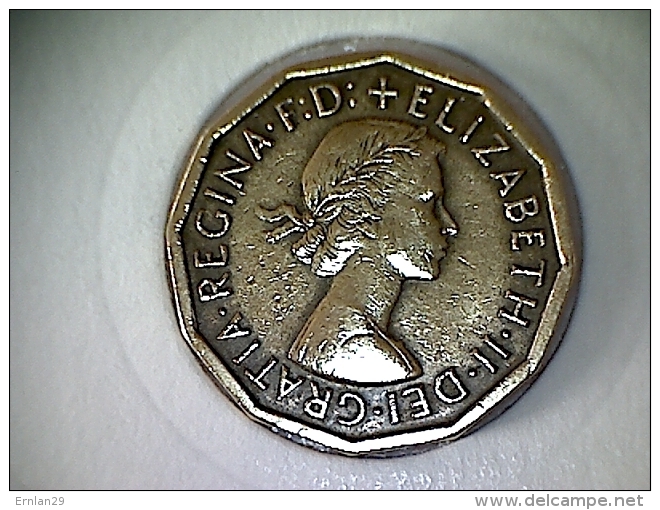 Grande Bretagne 3 Pence 1960 - F. 3 Pence