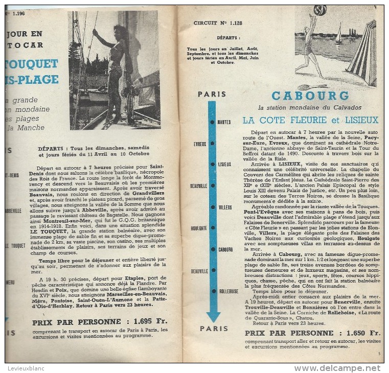 Fascicule  Publicitaire/  Compagnie Française Du Tourisme/Nos Joyeuses Excursions /HURTRET/1954    PGC93 - Voitures