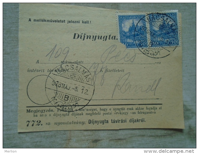 Hungary- Telegraph  -bill -    1928 Bácsalmás    D131718 - Covers & Documents