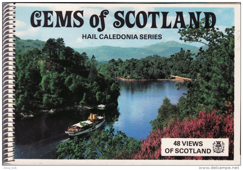 Lovely Souvenir Book Gems Of Scotland Hail Caledonia Series 48 Views Booklet - Travel/ Exploration