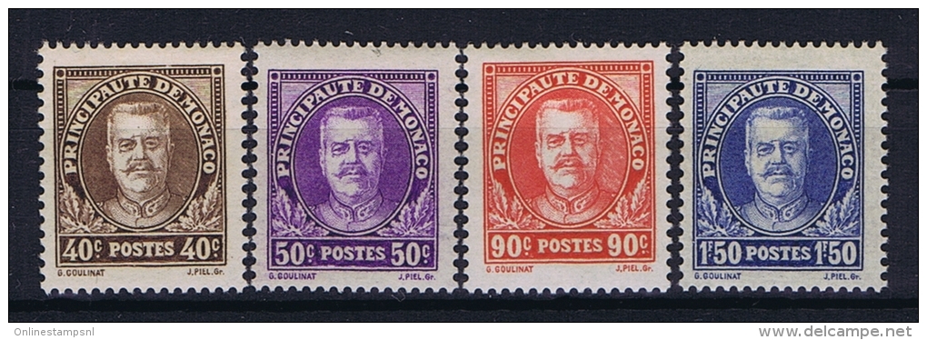 MONACO: Mi Nr 116 - 119 MH/* Avec  Charnière  1933 - Unused Stamps