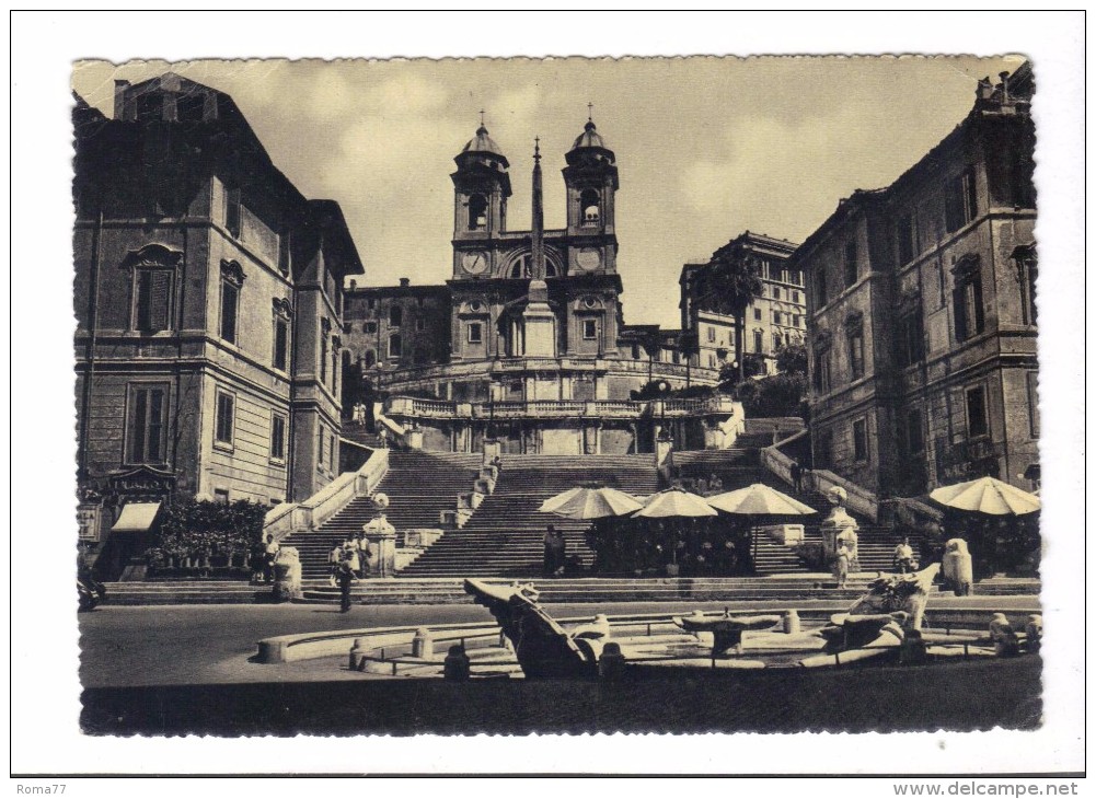 642/500 - ROMA PIAZZA DI SPAGNA . Viaggiata Nel 1952 - Piazze