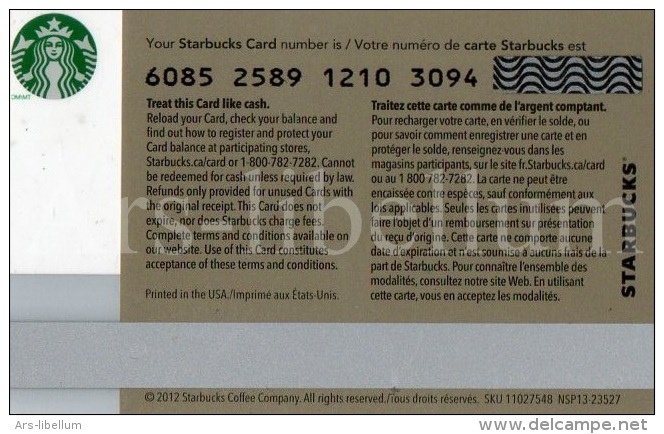 Starbucks Card / Starbucks Gift Card | Starbucks Coffee Company / Happy Father´s Day / 2012 - Cartes Cadeaux