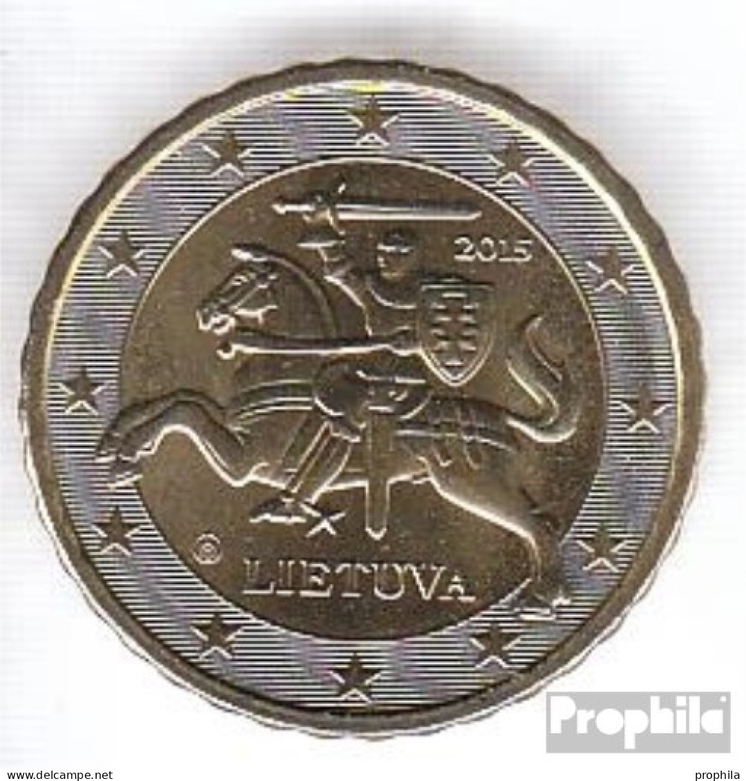 Litauen LIT 4 2015 Stgl./unzirkuliert Stgl./unzirkuliert 2015 Kursmünze 10 Cent - Lituanie