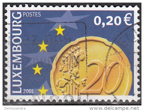 Luxembourg 2001 Michel 1546 O Cote (2008) 0.50 Euro Monnaie Euro Cachet Rond - Oblitérés