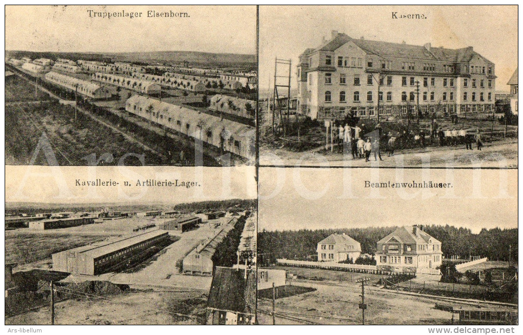 Postkaart / Post Card / Carte Postale / Elsenborn Campe / Truppenlager / Kavallerie / Artillerie / Kaserne / Beamtenwohn - Elsenborn (Kamp)