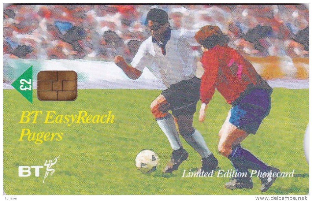 United Kingdom,  BCI-061, BT Easyreach Pagers / England World Cup, Football, 2 Scans. - BT Internal