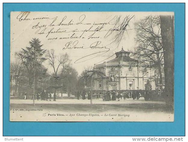 CPA PARIS VECU - Aux Champs Elysées La Bourse Aux Timbres Philathélie Le Carré Marigny - Champs-Elysées