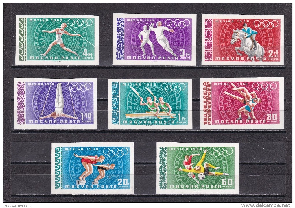 Hungria Nº A301sd Al A308sd SIN DENTAR - Unused Stamps