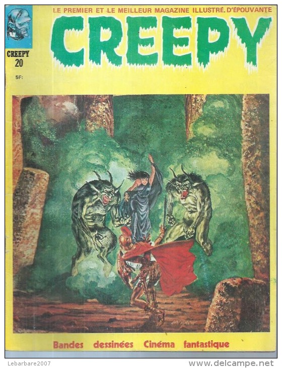 CREEPY  N° 20   -  PUBLICNESS  1973 - Petit Format
