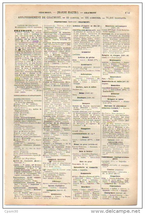 ANNUAIRE - 52 - Département Hte-Marne - Année 1900 1927 1930 1933 1938 1948 édition Didot-Bottin - Six Années (5.5x6=33) - Telefonbücher