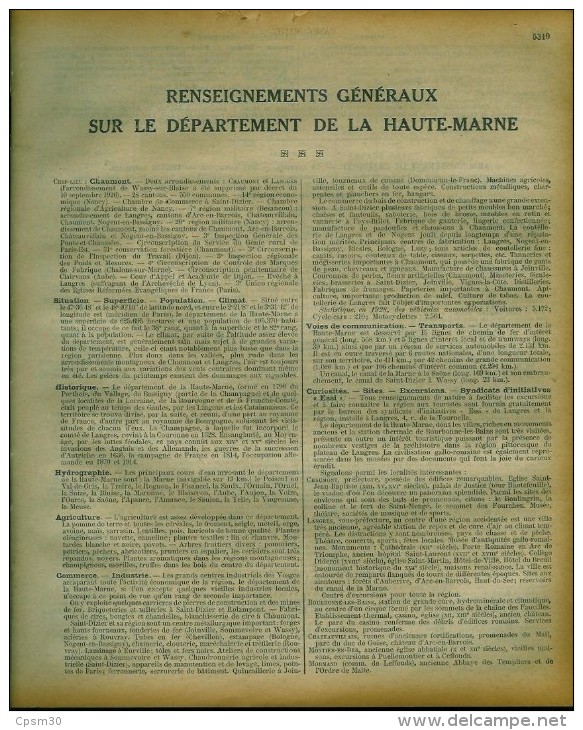 ANNUAIRE - 52 - Département Hte-Marne - Année 1900 1927 1930 1933 1938 1948 édition Didot-Bottin - Six Années (5.5x6=33) - Annuaires Téléphoniques