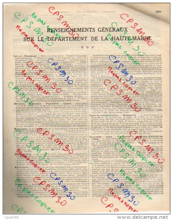 ANNUAIRE - 52 - Département Hte-Marne - Année 1900 1927 1930 1933 1938 1948 édition Didot-Bottin - Six Années (5.5x6=33) - Telefonbücher