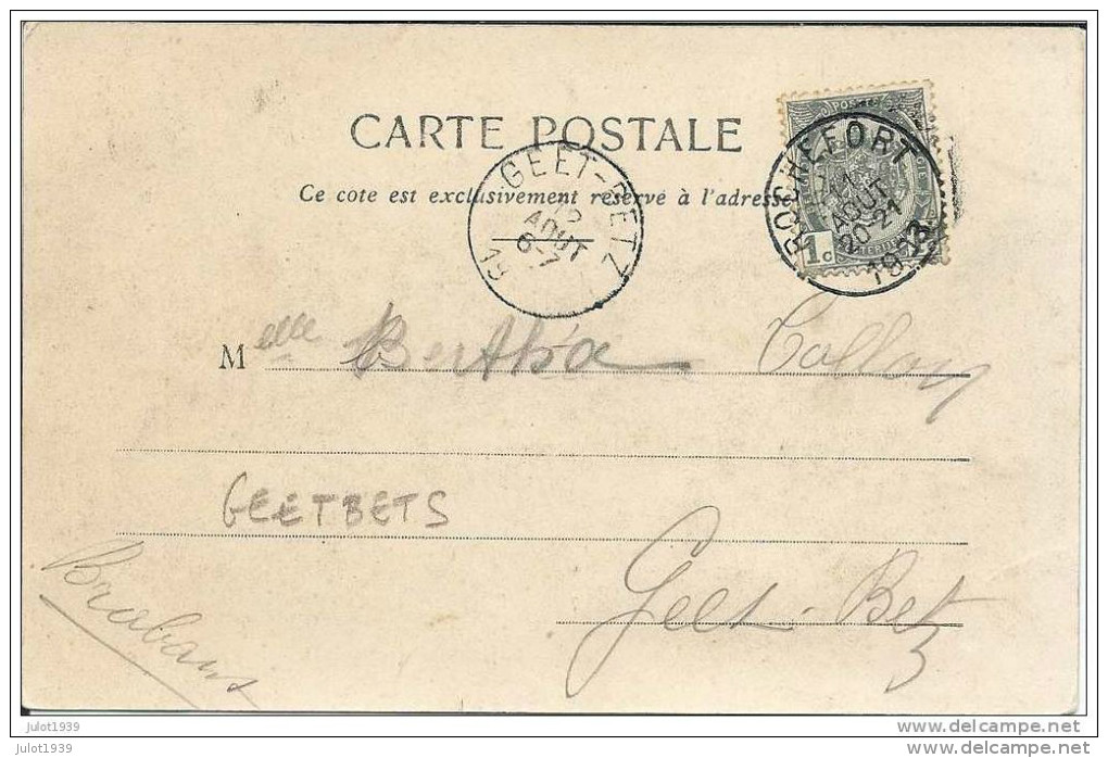 GEETBETS ..-- BOUILLON ..-- Pris Du Pont De LIEGE . 1903 Vers GEETBETS . Voir Verso . - Geetbets