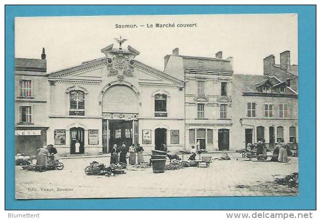 CPA Métier Marchands Ambulants Le Marché Couvert SAUMUR 49 - Saumur