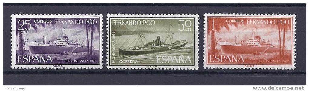 ESPAÑA/FERNANDO POO 1962 - Edifil #207/09 - MNH ** - Fernando Po