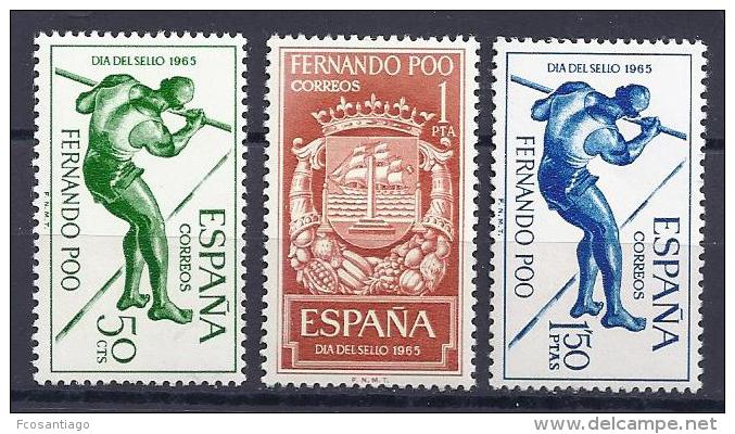 ESPAÑA/FERNANDO POO 1965 - Edifil #245/47 - MNH ** - Fernando Po