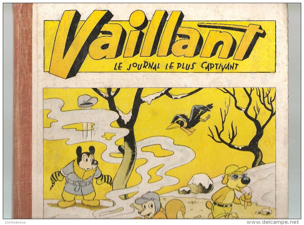 Vaillant Le Journal Le Plus Captivant Album N°32 Du N°553 AU 564 De 1955/1956 Ouvrage En Bon état - Vaillant