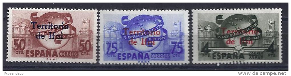ESPAÑA/IFNI 1949 - EDIFIL # 65/67** Precio Cat. &euro;21.00 - Ifni