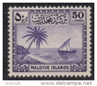 Maldive Islands - 1950 50l (*) # SG 28 - Maldives (...-1965)