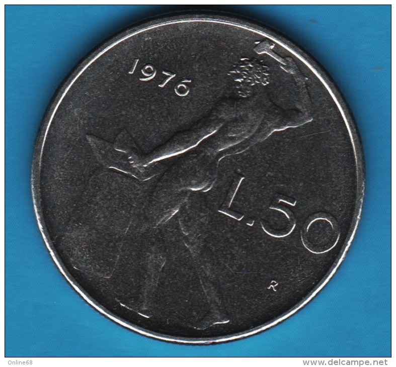 ITALIA 50 LIRE 1976  KM# 95.1 - 50 Lire