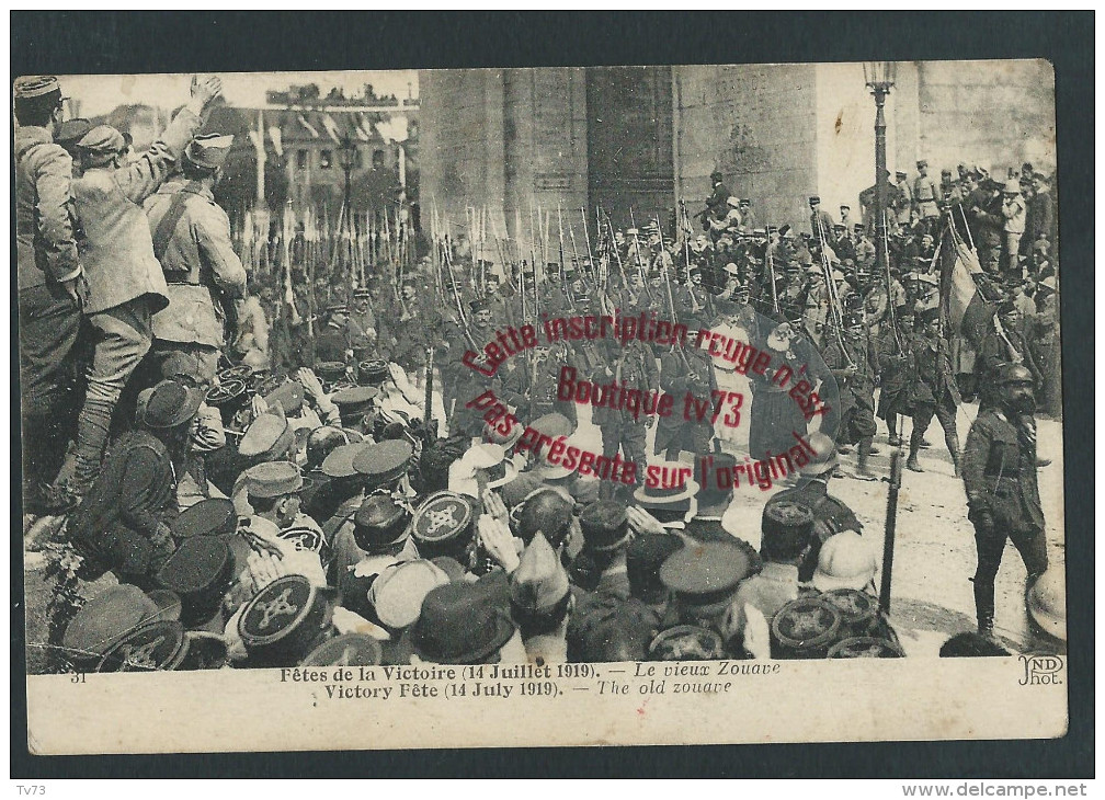 L1214 -  Fetes De La Victoire Le Vieux Zouave - WW1 - Weltkrieg 1914-18