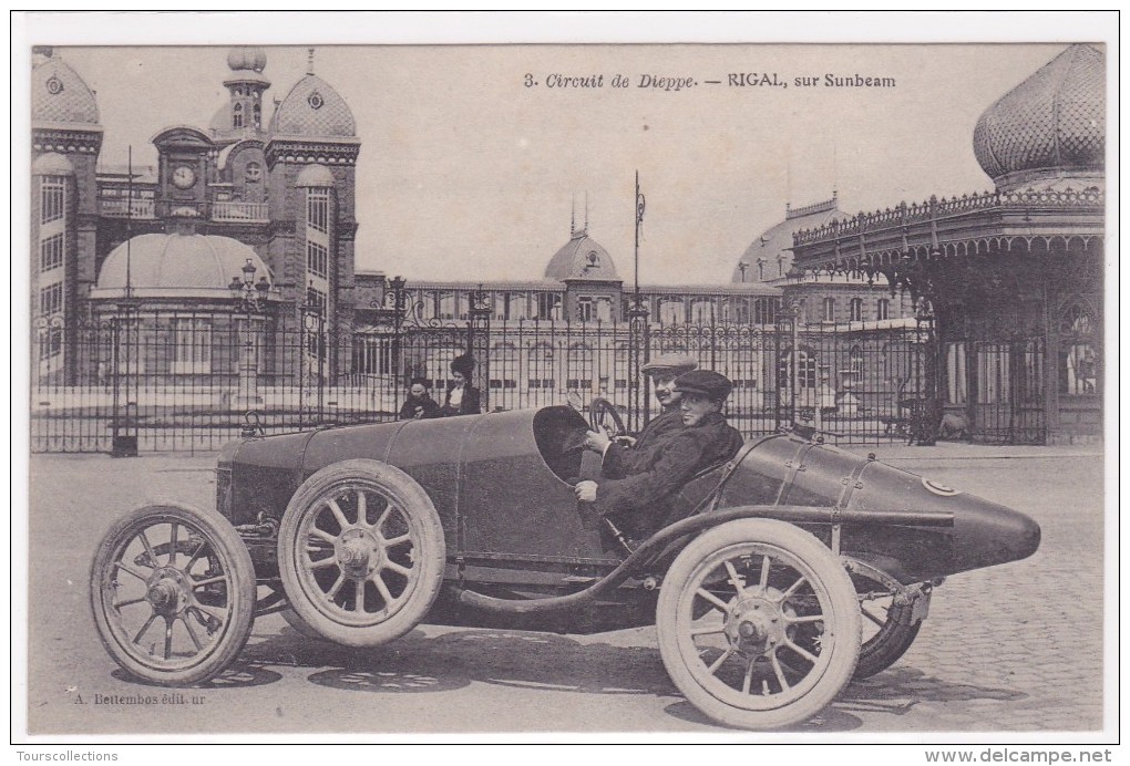 LOT 15 CPA COURSE AUTOMOBILE Du Circuit De DIEPPE De 1906 Toutes De L´Editeur A. Bettembos (voir Description Du Lot) - Autres & Non Classés