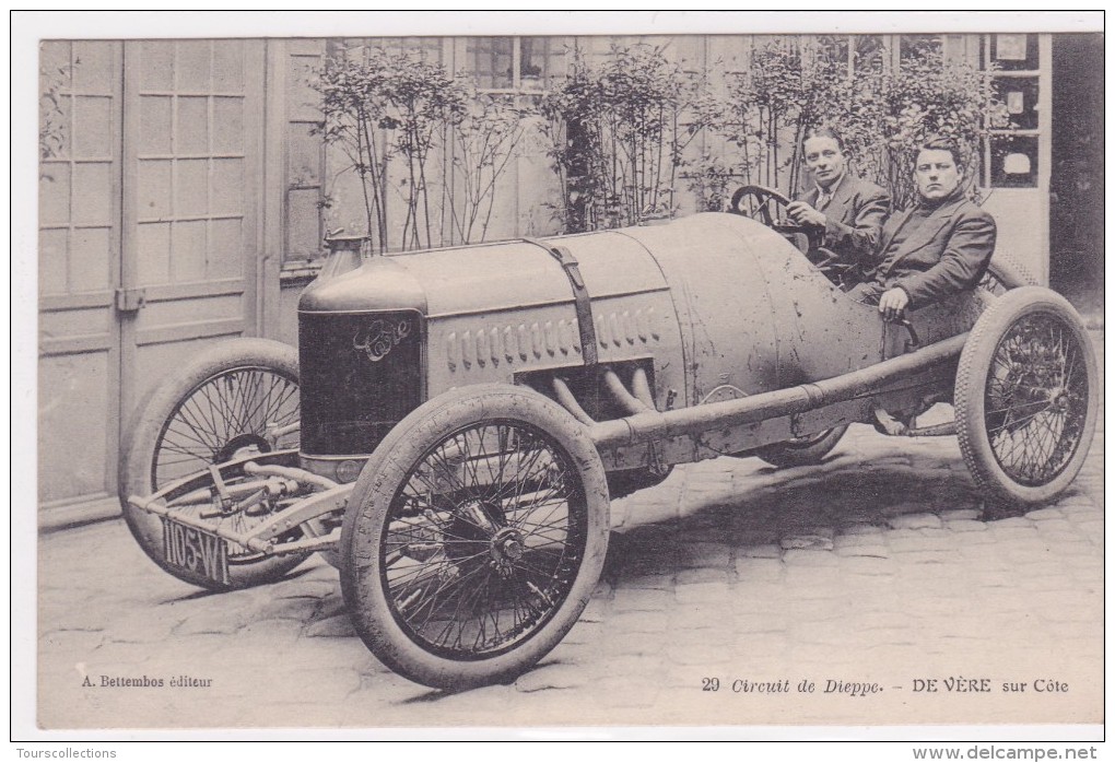 LOT 15 CPA COURSE AUTOMOBILE Du Circuit De DIEPPE De 1906 Toutes De L´Editeur A. Bettembos (voir Description Du Lot) - Autres & Non Classés