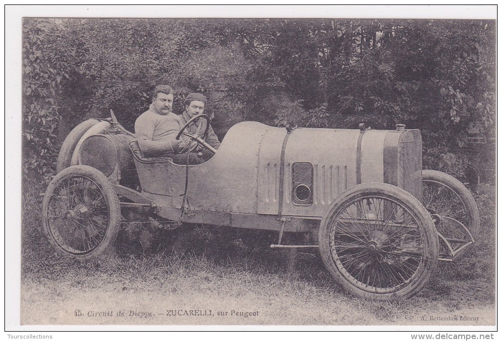 LOT 15 CPA COURSE AUTOMOBILE du Circuit de DIEPPE de 1906 toutes de l´Editeur A. Bettembos (voir description du Lot)