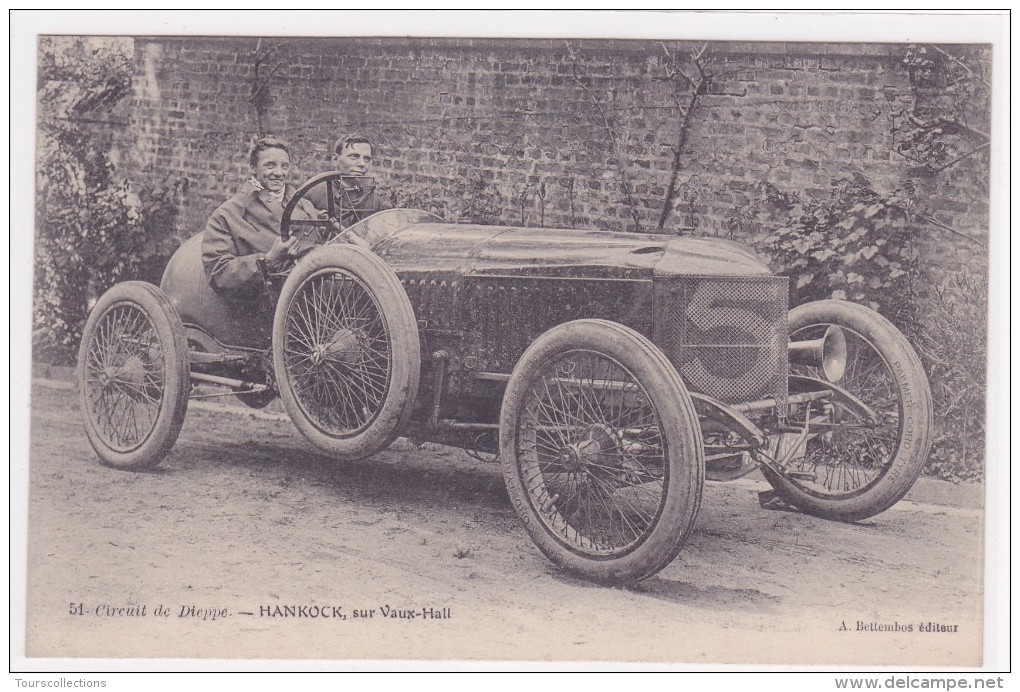 LOT 15 CPA COURSE AUTOMOBILE du Circuit de DIEPPE de 1906 toutes de l´Editeur A. Bettembos (voir description du Lot)