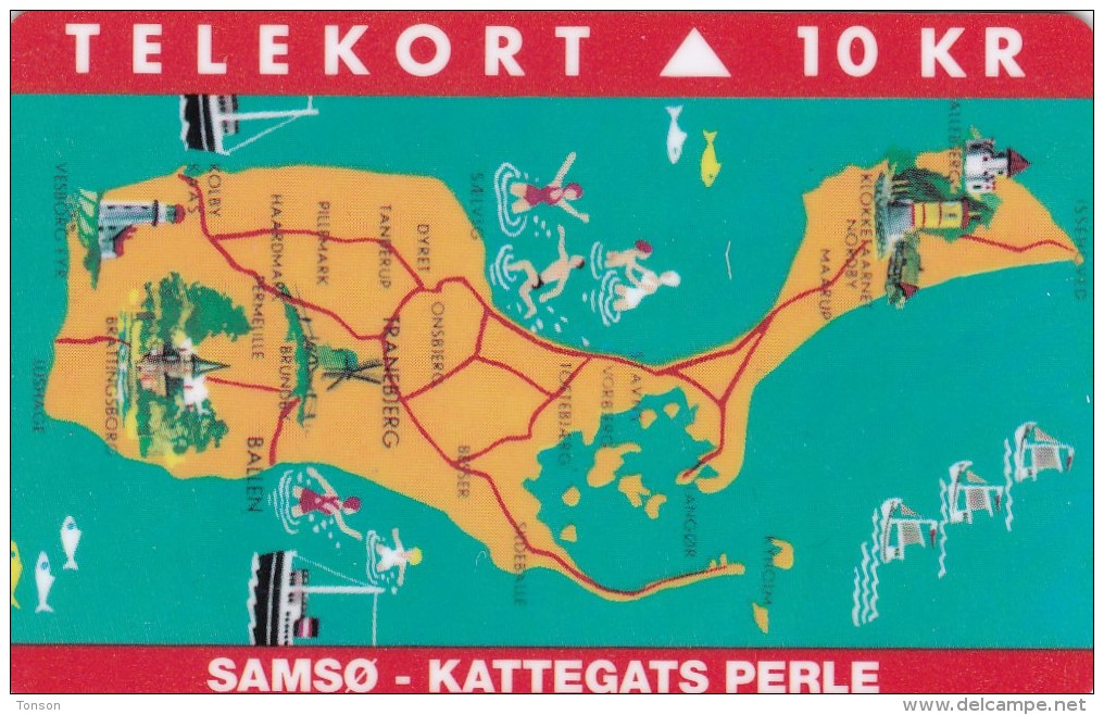 Denmark, JP 011,Samsoe "The Pearl Of Kattegat", Lighthouse,  Mint, Only 2.500 Issued. - Faros