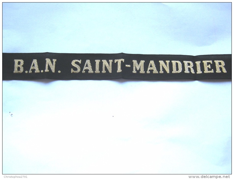 BANDE POUR BACHI MARINE NATIONALE LA B.A.N DE SAINT MANDRIER / TOULON ETAT SUP - Marinera