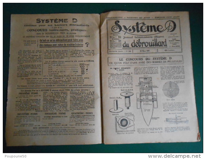 1927 SYSTEME D  Le Journal Du Débrouillard N: 143  Dessin  Gaston NIEZAB ( Niezabytowski )   Imp Charaire à SCEAUX - Autres & Non Classés