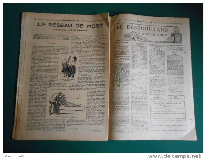 1927 SYSTEME D  le journal du débrouillard n: 143  dessin  Gaston NIEZAB ( niezabytowski )   imp charaire à SCEAUX